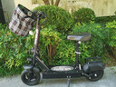 永久电动滑板车便携两轮代步车电瓶车迷你小型代驾折叠电动车锂电池 36V黑/7重减震数/20-30KM 实拍图