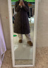 坦博尔羽绒服女长款过膝收腰连帽秋冬商务保暖外套530872Z 深可可咖 165 实拍图