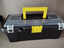【万人同抢】家用多功能五金收纳箱手提电工工具箱车载维修配件箱 【爆款.黑霸王】13寸加厚（不含工具） 复工爆品 实拍图