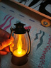 【露营灯】创意复古手提小夜灯网红迷你氛围小马灯桌面摆拍油灯 复古手提小夜灯【黑色1个】 实拍图