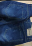 真维斯（Jeanswest）王一博代言牛仔裤男秋冬新款天丝舒适修身直筒高端潮牌休闲裤子男 深蓝【加绒保暖】 31 码(2尺4) 【建议120-130斤】 实拍图
