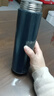 米家旋盖杯 保温杯 316不锈钢真空水杯 便携大容量咖啡杯 500ml藏蓝色 实拍图