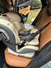 Heekin德国 儿童安全座椅汽车用0-4-12岁婴儿宝宝360度旋转ISOFIX硬接口 尊享灰(遮阳棚+上拉带+侧保护) 实拍图