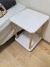 百目源沙发边几双层储物实木边柜家用简约客厅小方桌小户型茶几桌子角几 雪花白双层实木腿【38*38*52】 实拍图