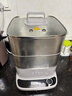 美的（Midea）电蒸锅电煮锅电火锅多功能锅家用电热锅304不锈钢蒸魔方mini大容量多用途锅MZ-ZGC2323ZD88 实拍图