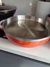 多星专卖店山东多星电煎锅家用不沾锅电饼铛多功能电锅304不锈钢平底煎烙饼锅 多星六代不锈钢电煎锅【33cm橘色】 实拍图