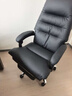 顾全C533家用老板椅舒适久坐办公椅电脑椅可躺工学椅子环保真皮座椅 黑色 真皮（更高品质之选) 实拍图