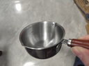 热油小锅泼油锅加厚不锈钢木柄防烫带刻度双倒流口不挂油无涂层 【木柄】爆款300ml 实拍图