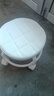 【京喜甄选】椅子万向轮美缝凳子带轮旋转擦地矮凳美甲修脚凳滑轮 儿童凳-米白色款 实拍图