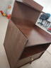 欧贸床头柜简约现代储物柜小型简易卧室家用2025新款床头收纳置物架 【单抽加高】胡桃色40*34*70cm 收货晒图再退10元（征集买家秀） 实拍图