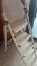 星奇堡奶油梯子折叠人字梯加厚伸缩两用小楼梯室内碳钢家用多功能爬梯 加厚防滑四步梯-奶油白 实拍图