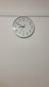 网红钟表静音挂钟挂表客厅轻奢时尚家用时钟挂墙静音扫秒石英钟 白底白边 16英寸 (直径40厘米)客厅更大气 实拍图