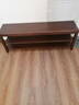 爰京实木换鞋凳家用鞋柜二层穿鞋凳玄关试鞋凳子床尾凳120cm胡桃色 实拍图