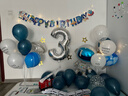 欧妮姿生日场景布置男孩生日气球道具氛围布置场景派对装饰快乐太空拉旗 实拍图