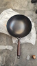 金存章丘炒锅铁锅无涂层家用炒菜锅圆底不易粘老式锻打熟铁锅已开锅 实拍图