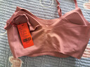 内外橙标云朵气垫杯文胸内衣女无尺码无痕固定杯张小婉同款新年礼物 吊带款-怦然粉 （琥珀粉） 均码 实拍图