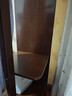 唯博思实木穿衣镜全身镜子落地镜一体家用卧室可旋转衣帽架多功能置物架 胡桃色【B58底盘款40cm】 实拍图