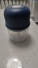 绞肉机小型打蒜器家用绞蒜切蒜器多功能辅食料理机电动蒜泥神器蒜蓉机自动切菜机压蒜器 宝蓝色- 0.26L （升级大电机） 实拍图