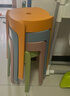 九千谷塑料凳子家用加厚可叠放风车圆凳现代简约客厅餐桌塑胶椅子4239 实拍图