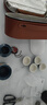 瓷牌茗茶具（cipaiming teaset）旅行茶具套装户外便携式陶瓷快客杯一壶四杯办公室功夫茶壶泡茶 蓝古茗1壶4杯+罐盘+棕皮包+巾夹 实拍图