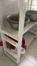 立太厨房置物架落地多功能切菜桌子工作台多层微波炉锅具收纳架窄边柜 【升级加宽】三层长80宽30高80 【加厚30mm台面】台面可剁骨 实拍图