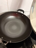 爱仕达（ASD）炒锅铸铁锅不锈无涂层平底家用铁锅炒菜锅34cm燃气电磁炉通用QB 实拍图