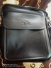 萨奇袋鼠（SAQIDAISHU）男士单肩包斜挎包商务男包休闲小挂包新款公文包时尚迷你小背包男 黑色大号 实拍图