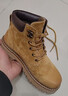 骆驼（CAMEL）王俊凯同款马丁靴高帮秋户外工装大黄靴情侣 GF122W7790 金黄 36 实拍图