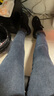 真维斯（Jeanswest）牛仔裤女长裤加厚加绒裤女高腰冬季显瘦修身小脚裤子女蓝灰色30 实拍图