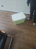 SPACEXPERT 衣物收纳箱特大号塑料整理箱车载储物箱60L绿色 1个装 带轮 实拍图
