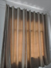 水星家纺免打孔窗帘遮光卧室高遮光布杆子全套飘窗遮阳帘4.6x2.7m米色 实拍图