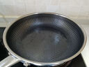 RAZ 德国抗菌316不锈钢平底锅蜂窝不粘锅煎锅 炒菜油炸煎饼煎蛋牛排锅 电磁炉燃气煤气灶通用 316不锈钢煎锅28cm 实拍图