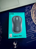罗技（Logitech）M185鼠标 无线鼠标 办公鼠标 对称鼠标 黑色蓝边 带无线2.4G接收器 实拍图
