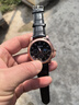 正品男士手表高档休闲石英表简约气质男表皮带高颜值罗马时尚腕表 黑色运动款 实拍图