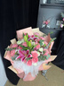 馨仪鲜花速递玫瑰花康乃馨花束送妈妈长辈礼物全国鲜花同城配送 19朵康乃馨百合混搭花束 实拍图
