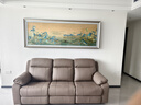 轩尼匠心高端千里江山图苏绣客厅挂画苏刺绣沙发背景墙装饰画山水风景壁画 立体黑金框 220*80 高端框 实拍图