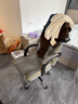 锦汐电脑椅办公椅子电竞椅家用人体工学椅老板椅主播靠背椅皮革转椅 灰色+4级杆+乳胶【二代升级】 实拍图