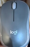 罗技（Logitech）M221 轻音鼠标 无线鼠标 办公鼠标 对称鼠标 带无线微型接收器 雾霭蓝 实拍图