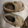 卡皮巴拉冬季儿童包跟棉鞋保暖居家毛毛EVA底防滑中小童宝宝棉拖 升级版环保材质浅咖色 12 36/37码（适合35/36脚穿） 实拍图