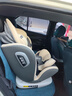 Heekin德国 儿童安全座椅汽车用0-4-12岁婴儿宝宝360度旋转ISOFIX硬接口 尊享灰(遮阳棚+上拉带+侧保护) 实拍图