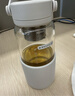 北鼎（Buydeem）泡茶随手杯 茶水分离高颜值水杯家用耐高温玻璃户外便携杯 钛茶篮 实拍图