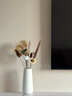 枔北 陶瓷花瓶花艺装饰摆件 日式轻奢高级感插花水养瓷器客厅装饰品 思慕白色大号花瓶(高约27厘米) 尺寸参考详情 实拍图