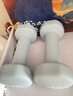 Keep 彩色浸塑哑铃 男士女士家用健身肌肉手臂塑形轻重量 水蓝2kg*2 实拍图