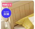 零树实木床双人床简易床1.8m*2m床+10cm椰棕床垫 包安装 JYA-05(套装) 实拍图