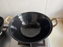 夏老大龟纹铸铁锅双耳炒锅无涂层物理不易粘炖锅家用老式圆底炒菜锅34cm 实拍图