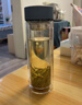 富光男女士双层玻璃杯 高硼硅玻璃304茶隔水杯子 带茶隔泡茶杯400ml 实拍图