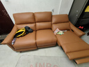 芝华仕（CHEERS）头等舱智能椅真皮电动沙发客厅家具直排沙发50611B橙意简约 【翻到几+进扫地机】赤霞橙-小三座双电-2.17M 年后发货（详询客服） 实拍图