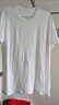 重磅纯棉短袖t恤男高档纯色印花休闲基础款内搭半袖打底衫 白色 L  125-140斤 实拍图