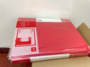 得力5只A4双夹文件夹 加厚诗朗诵签约夹板收集试卷资料夹子文件合同票据档案收纳办公学习64511红 实拍图