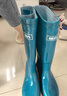 回力雨鞋女时尚户外下雨天高筒防水雨靴水鞋耐磨胶鞋6813天蓝高筒39 实拍图